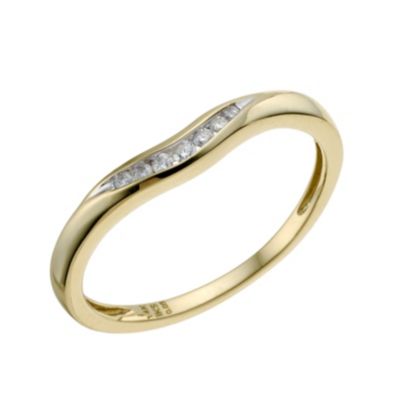 14ct Yellow Gold Channel Set Diamond Wedding Ring - Product number 9197591
