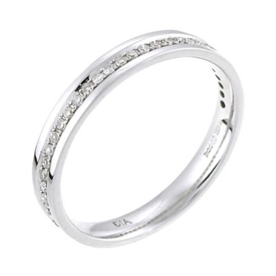 14ct White Gold 0.15pt Pave Set Diamond Eternity Ring - Product number 9197869