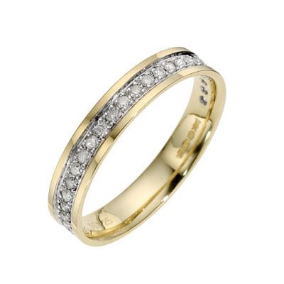 14ct Yellow Gold Ladies' 1/4 Carat Diamond Set Eternity Ring - Product number 9198113