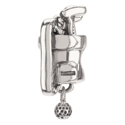 - sterling silver Golf Bag bead