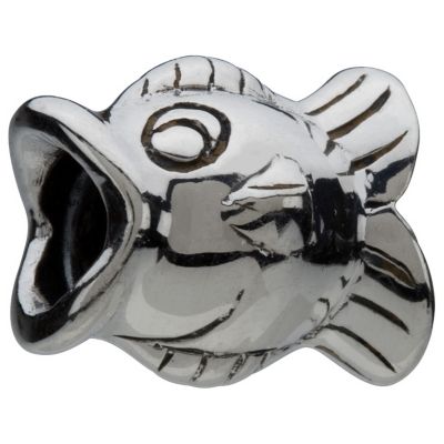 - sterling silver Fish bead