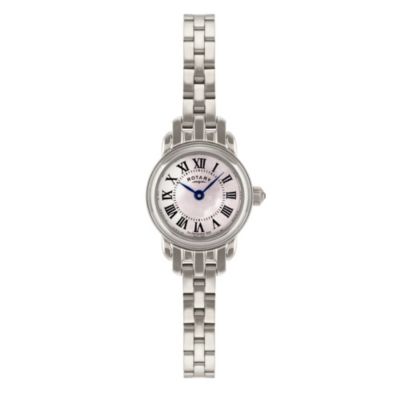 Rotary Ladies' White Dial Stainless Steel Bracelet Watch
