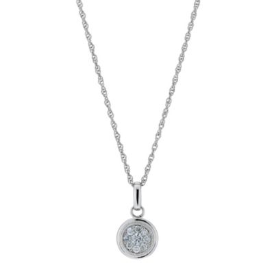 Silver 1/4 Carat Diamond Pendant - Product number 9207430