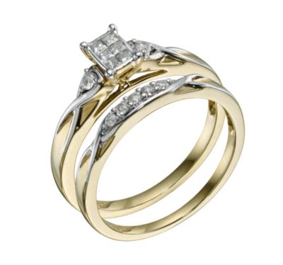 Perfect Fit 9ct Yellow Gold Diamond Bridal SetPerfect Fit 9ct Yellow Gold Diamond Bridal Set