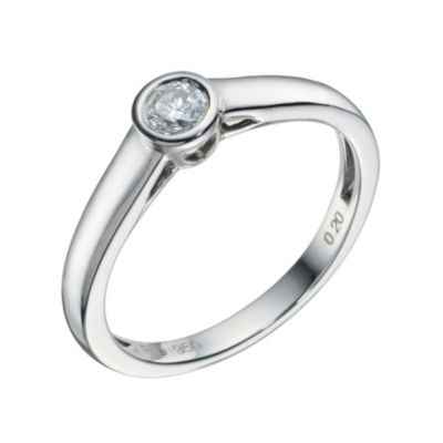 Palladium 0.20 Carat Diamond Ring - Product number 9218459