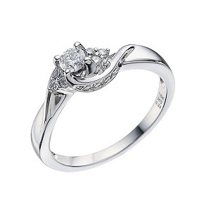 18ct White Gold 0.33 Carat Diamond Solitaire Ring18ct White Gold 0.33 Carat Diamond Solitaire Ring