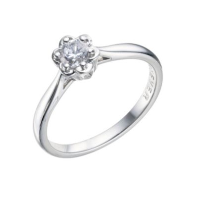 - 9ct White Gold Diamond Ring