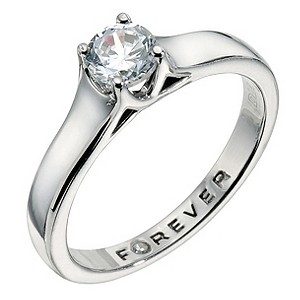 The Forever Diamond Palladium 950 1/2 Carat Diamond Ring