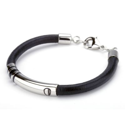 Ben Sherman Men's Stainless Steel Leather Bracelet - Product number 9225315