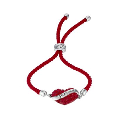 Guess Adjustable Red Stone Set Heart Bracelet - Product number 9227660