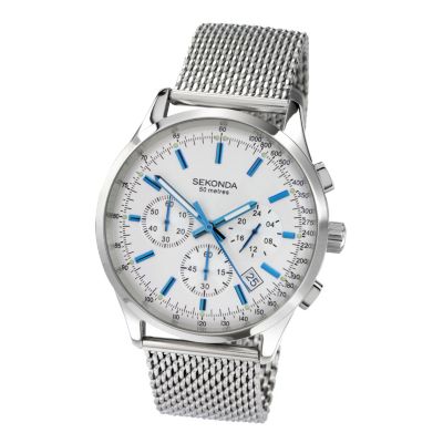 Sekonda Men's Chronograph Stainless Steel Bracelet Watch - Product number 9229973
