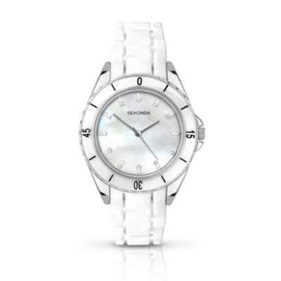 Sekonda Ladies' White Ceramic Bracelet Watch - Product number 9230270