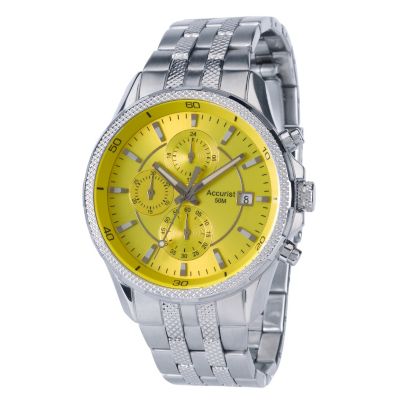 Accurist Men's Stainless Steel Chronograph Bracelet Watch - Product number 9230769