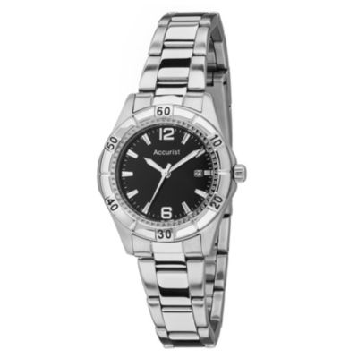 Accurist Ladies' Black Dial Sports Watch - Product number 9230823