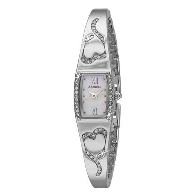 Accurist Ladies' Heart Stone Set Bracelet Watch - Product number 9230874