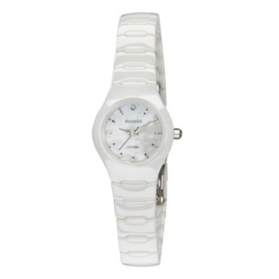 Accurist Ladies' White Ceramic Bracelet Watch - Product number 9230939