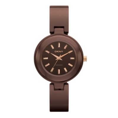DKNY ladies' brown ceramic bangle watch - Product number 9231668