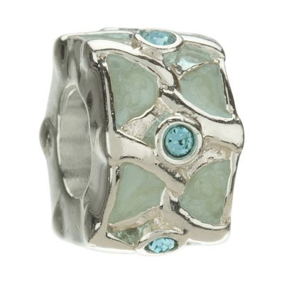 Chamilia - sterling silver enamel Lustrous Aqua