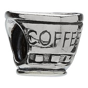 Chamilia - sterling silver Coffee Cup bead