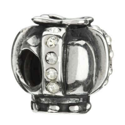 Chamilia silver & cubic zirconia crown bead - Product number 9232818