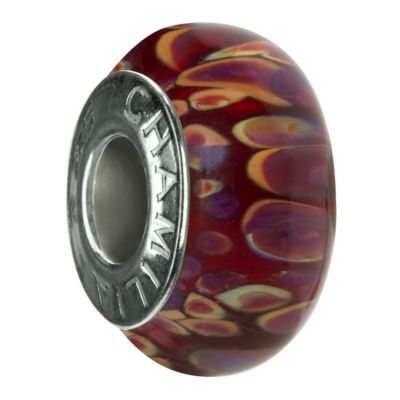 - sterling silver Rocky Raku bead