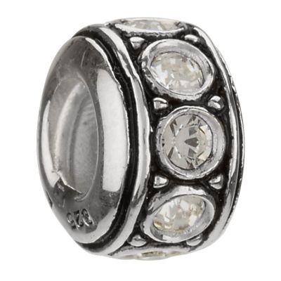 Chamilia sterling silver April birthstone wheel