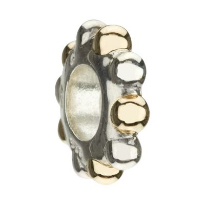 Chamilia - silver & 14ct yellow gold spacer mixed bead - Product number 9233679