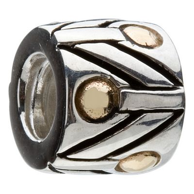 Chamilia - silver & 14ct yellow gold Dot bead - Product number 9233725