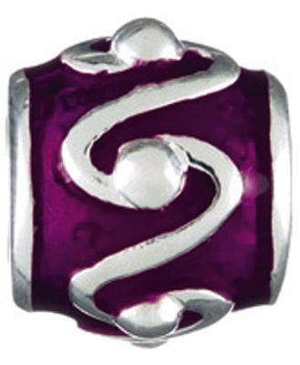 Chamilia silver and purple swirl bead - Product number 9234063