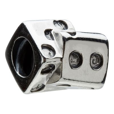 -sterling silver Dice bead