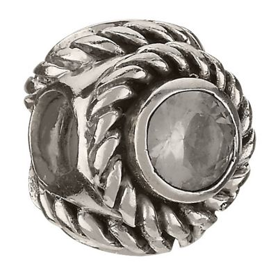 Chamilia silver rope style cubic zirconia bead - Product number 9235094