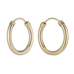 9ct Yellow Gold Rolled Gold 18mm Hoop Earrings9ct Yellow Gold Rolled Gold 18mm Hoop Earrings