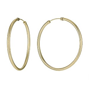 9ct Yellow Rolled Gold Hoop Earrings
