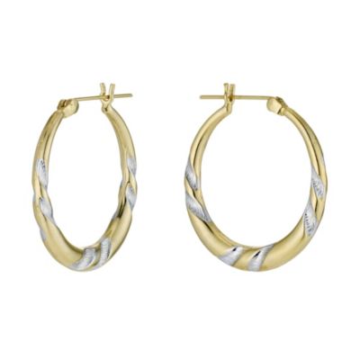 9ct Rolled Gold Creole Earrings - Product number 9242139