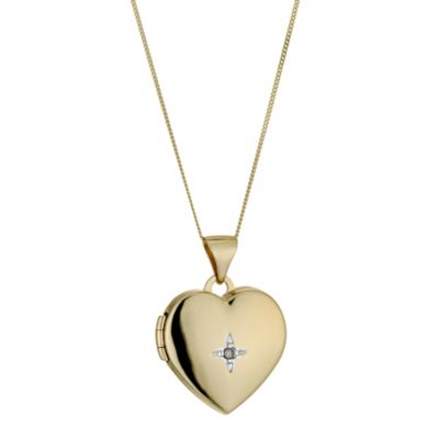 9ct Yellow Gold Jubilee Heart Locket
