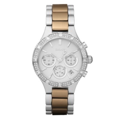DKNY Ladies' Brown & Stainless Steel Bracelet Watch - Product number 9244670