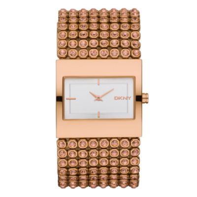 DKNY Ladies' Rose Gold Crystal Set Watch - Product number 9244875