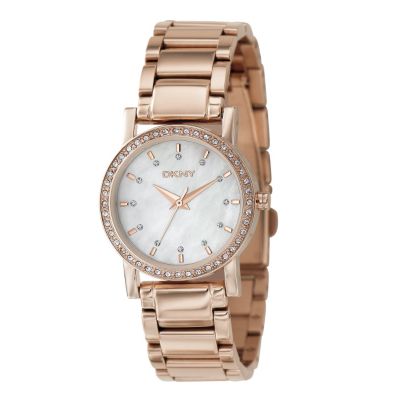 DKNY Ladies' Rose Gold Plated Bracelet Watch