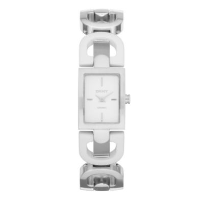 DKNY Ladies' Stainless Steel & Ceramic Bracelet Watch - Product number 9244972