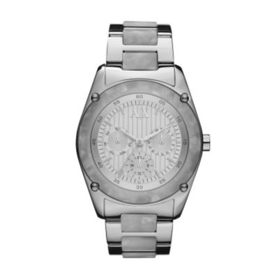 Armani Exchange Stainless Steel & Marble Bracelet Watch - Product number 9245197