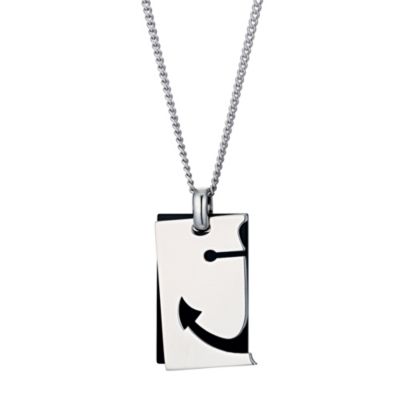 Simon Carter men's anchor cut-out dog tag - Product number 9245502