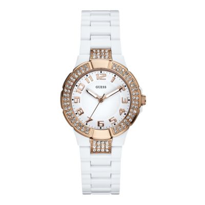 Guess Ladies' White Bracelet Watch