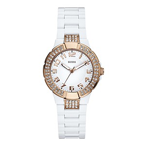Guess Ladies' White Bracelet Watch