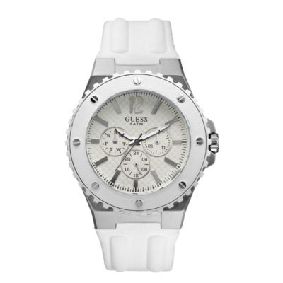 Guess Men's White Chronograph Strap Watch - Product number 9246371