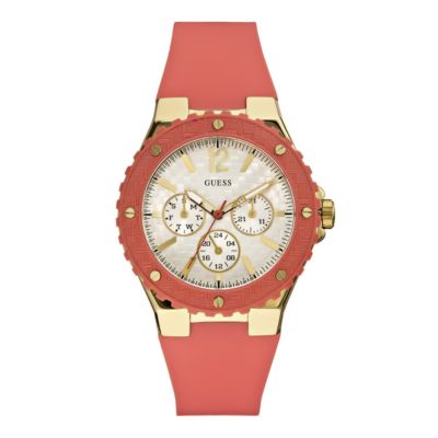Guess Ladies' Orange Strap Watch - Product number 9246398