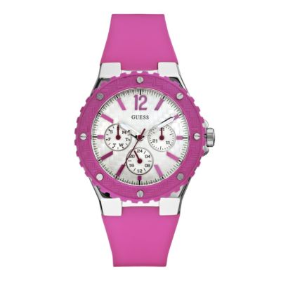Guess Ladies' Pink Strap Chronograph Watch - Product number 9246584