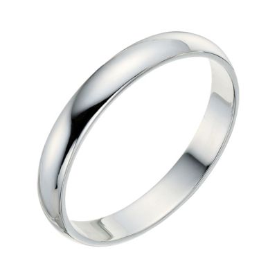 9ct white gold 3mm wedding ring - Product number 9248420