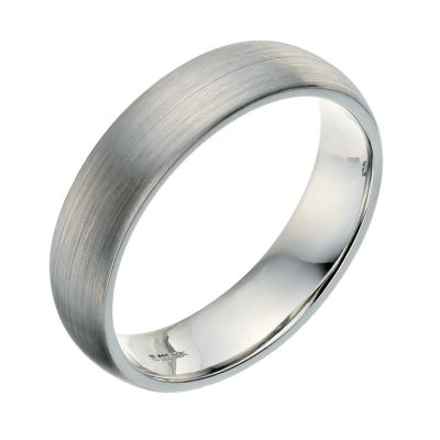 Palladium men's 5mm satin court ring - Product number 9250603