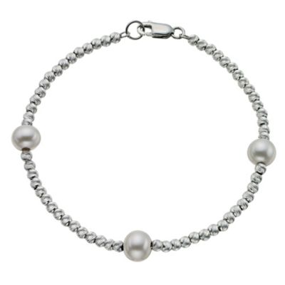 Sparkle Silver 3 Freshwater Pearl Bracelet - Product number 9252770