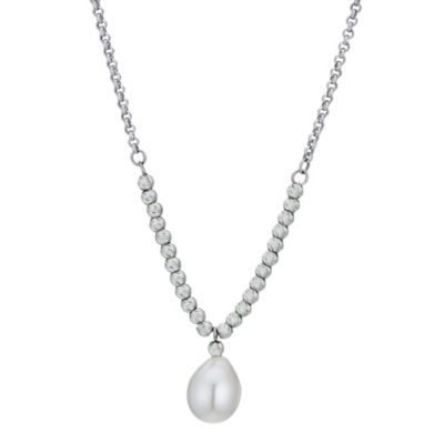 Silver Cultured Freshwater Pearl Drop Pendant - Product number 9252797